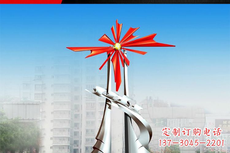 福建令人叹为观止的牡丹景观雕塑
