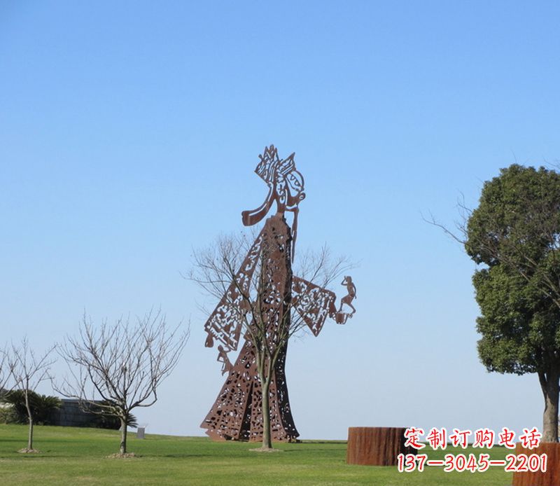 福建全新不锈钢艺术皮影戏雕塑