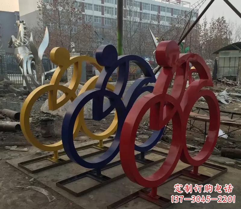 福建中领雕塑推出的自行车雕塑是一件别具一格的…