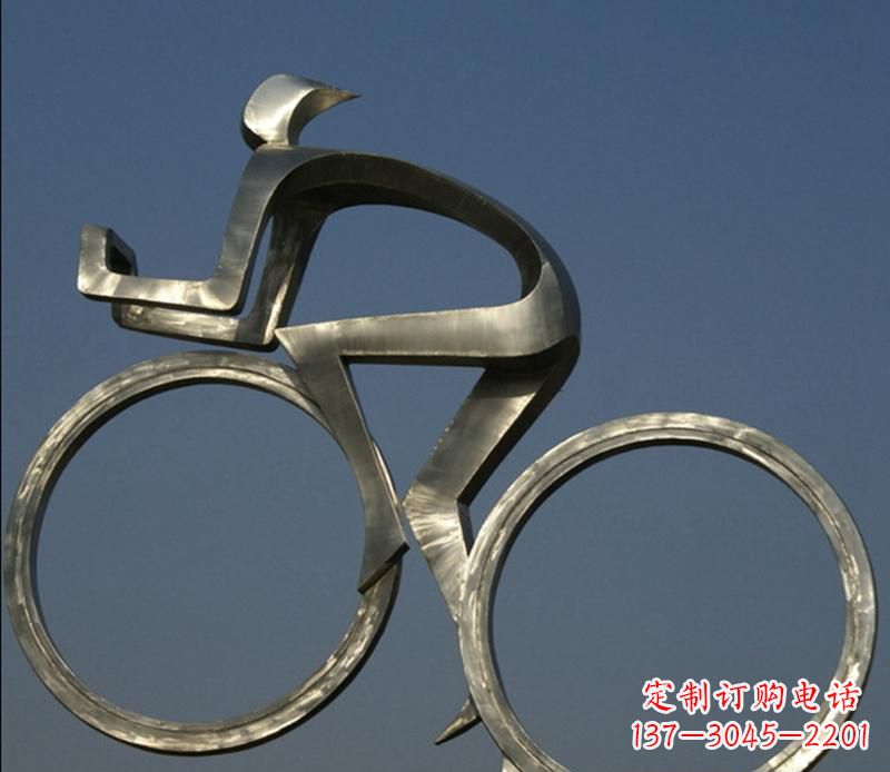 福建不锈钢骑自行车雕塑