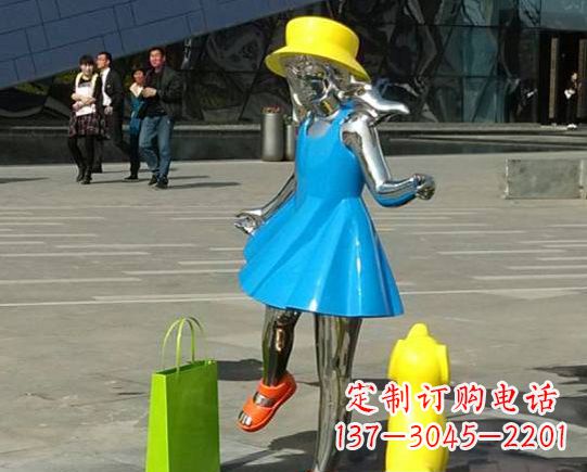 福建中领雕塑:极致的不锈钢小女孩雕塑