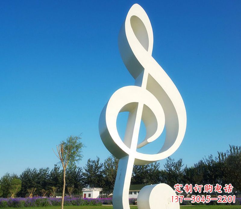 福建不锈钢音符雕塑,把音乐之美立起来