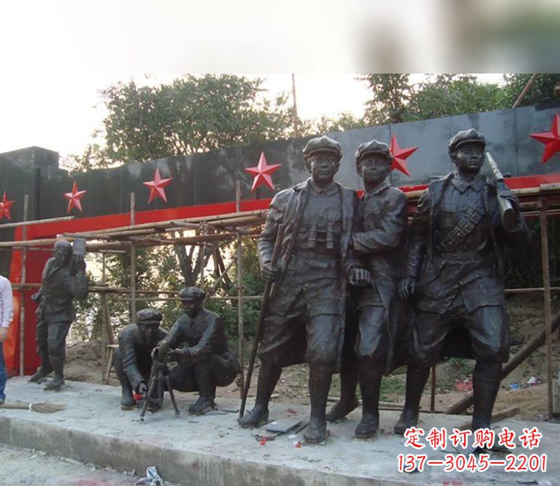 福建定制红军雕塑,标志着嘉年华的荣耀