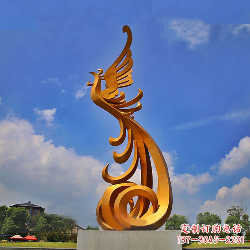 福建精美凤凰不锈钢雕塑