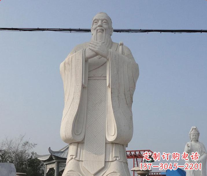 福建广场大型孔子石雕