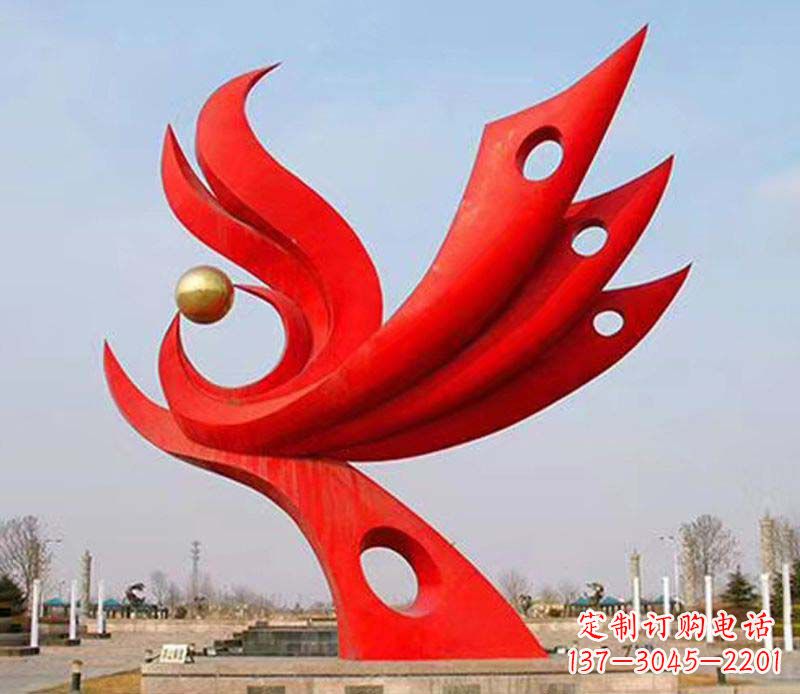 福建中领雕塑——高质量的凤凰不锈钢雕塑