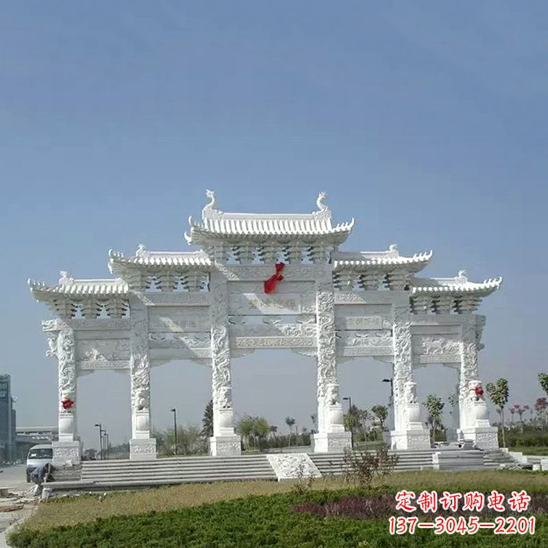 福建精美石牌坊雕塑,美化您的空间
