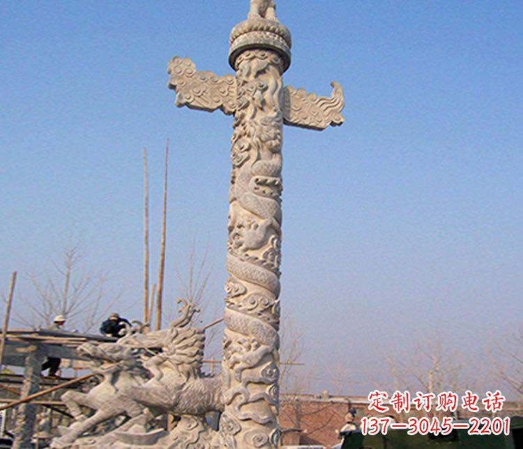 福建广场华表景观石雕