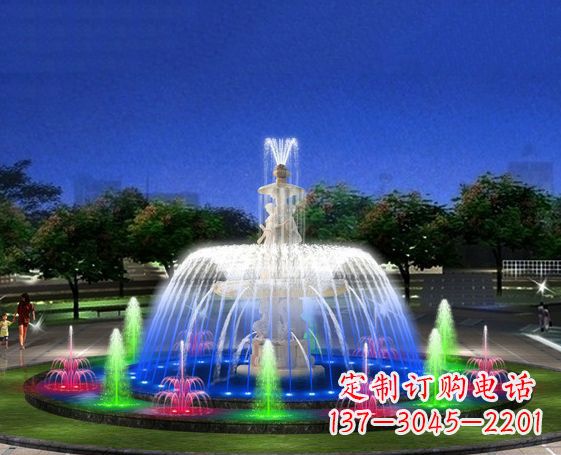 福建广场景观大型喷泉石雕 (2)