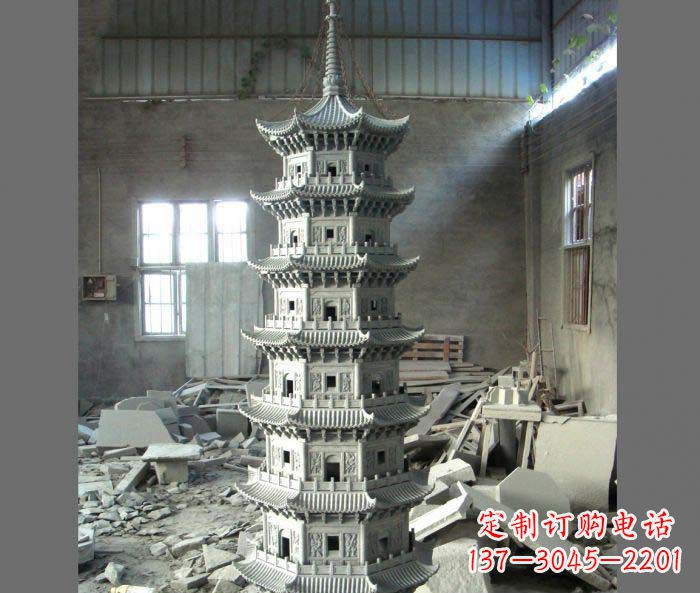 福建多层宝塔石雕,让您的景观更加出彩