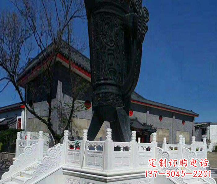 福建广场景观汉白玉升旗台石雕