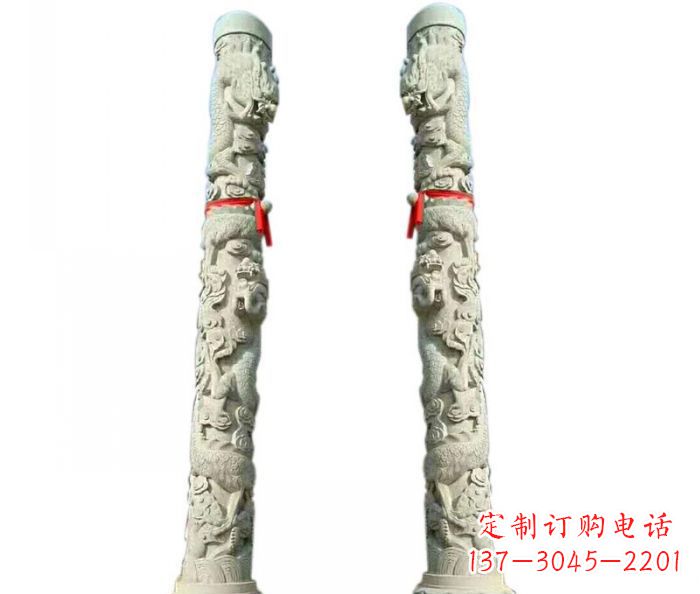 福建时尚的盘龙柱石雕,给你不一样的空间