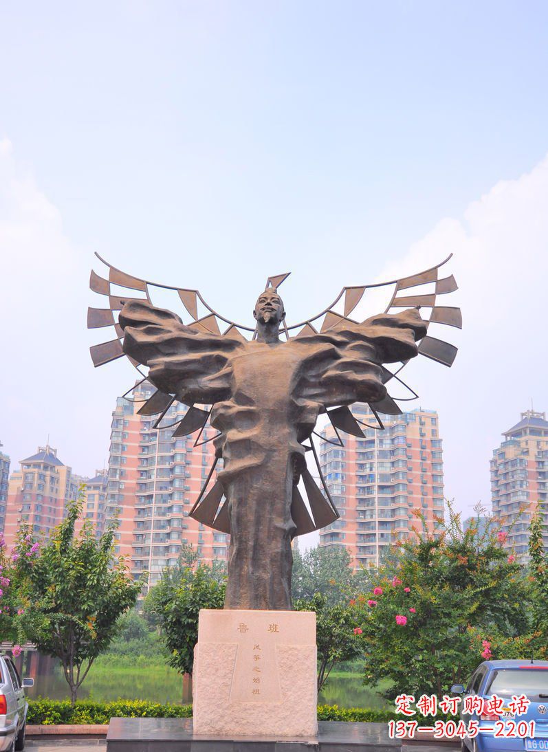 福建中领雕塑:非凡的鲁班古代名人铜雕