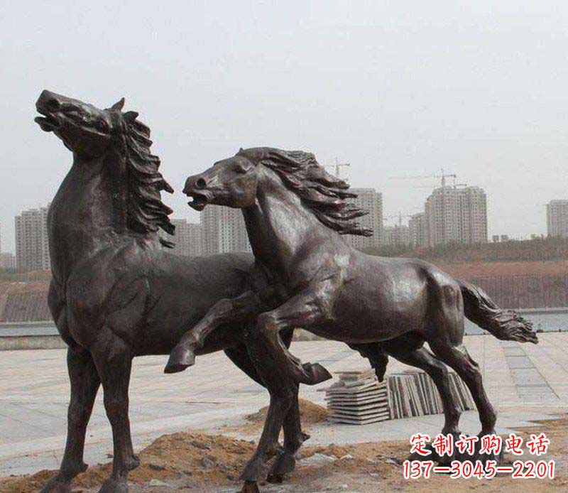 福建广场马动物铜雕_1