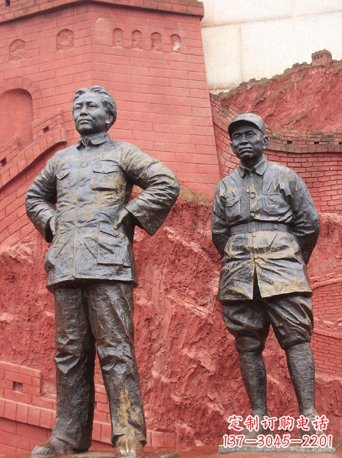 福建专为纪念毛主席而设计的铜雕