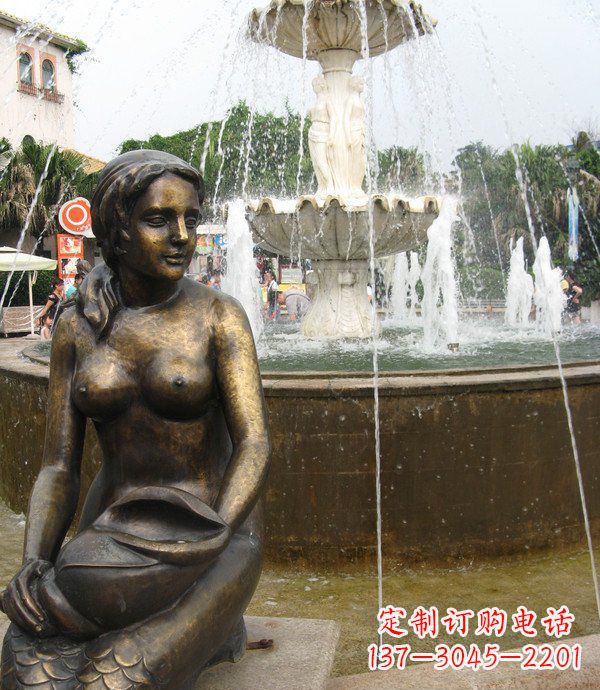 福建海螺景观铜雕展现经典之美