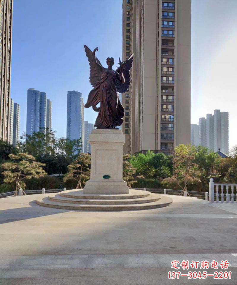 福建中领雕塑:精致的女神铜雕