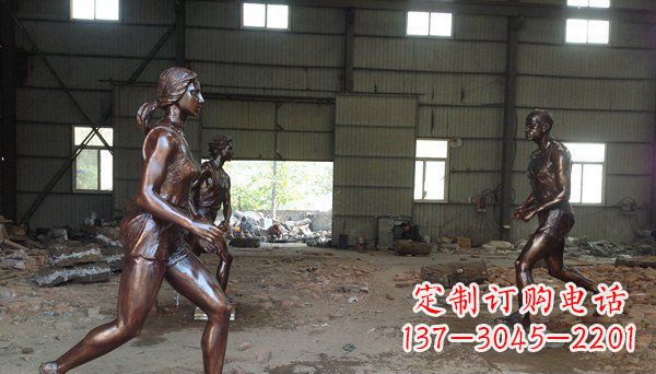 福建专为你而立!雕刻优雅女生铜雕