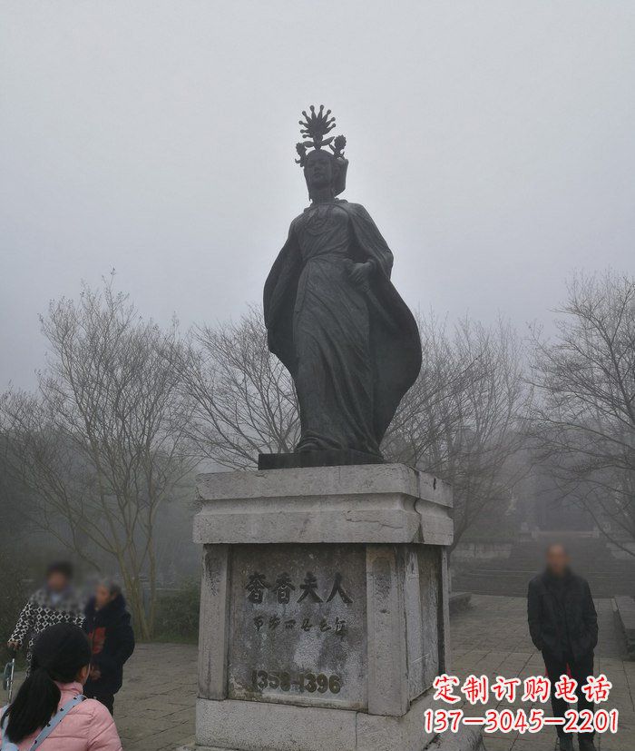 福建广场奢香夫人古代名人铜雕