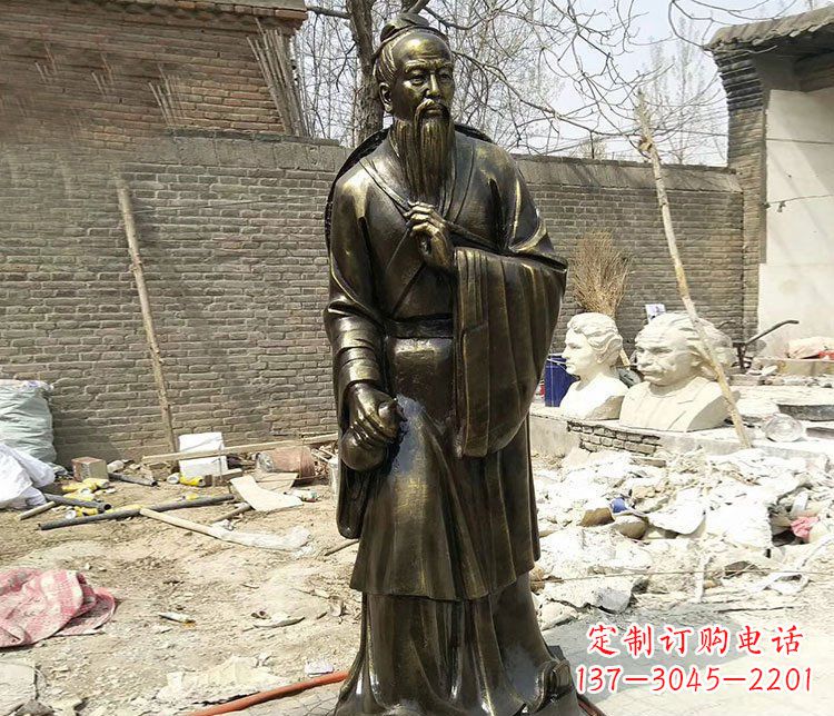 福建传承医德耀中华——华佗铜雕