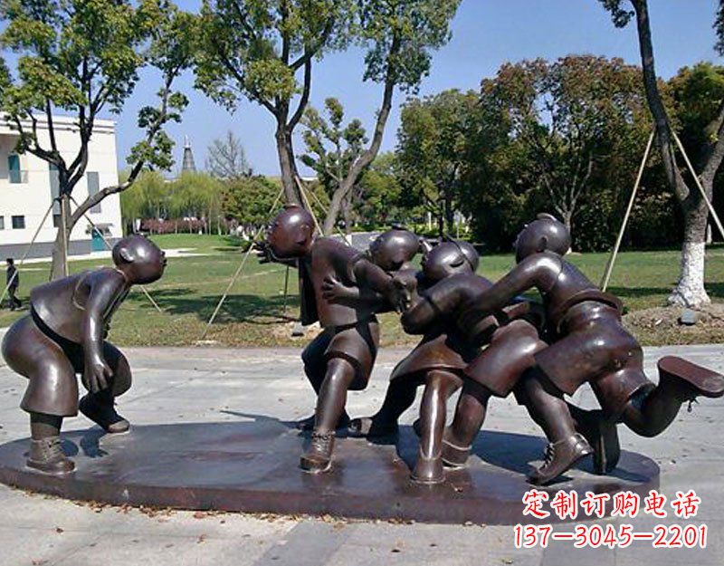 福建中领雕塑老鹰抓小鸡铜雕塑
