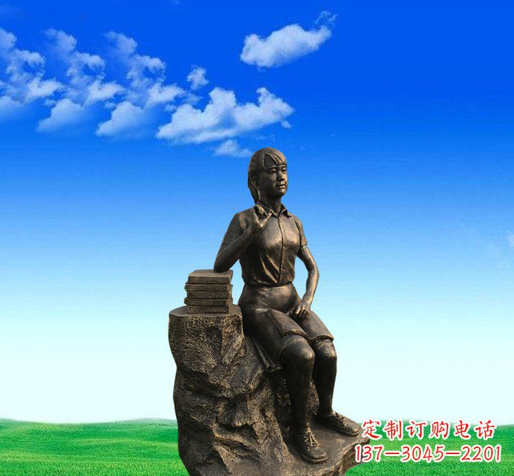 福建展现美丽的美女雕塑