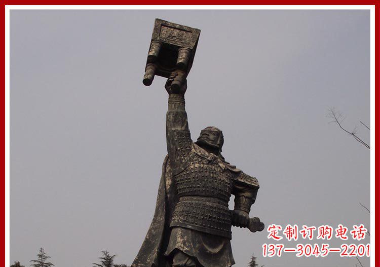 福建铜雕威武将军雕塑,雕刻极致端庄风采