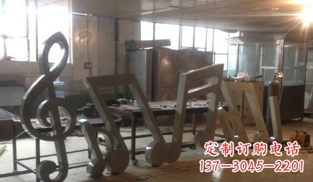 福建欢乐旋律,精致美观的音符不锈钢雕塑