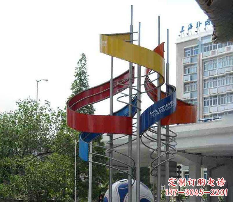 福建精美的不锈钢足球雕塑