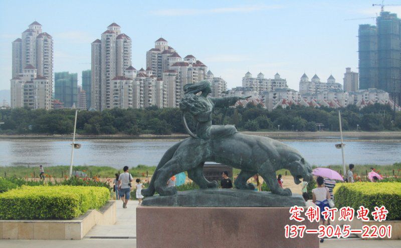 福建中领雕塑:大型铜雕狮子,令您的景观更加出彩!