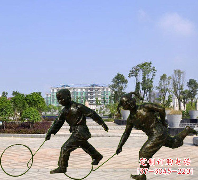 福建中领雕塑:打造温馨的小孩人物铜雕