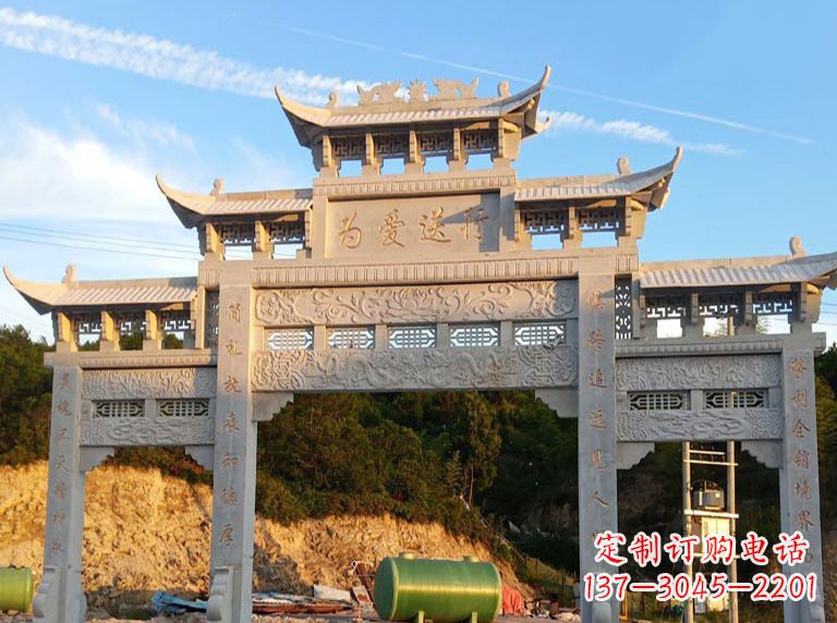 福建海北石雕牌坊