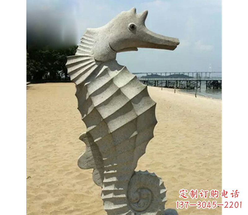 福建海边海马景观石雕