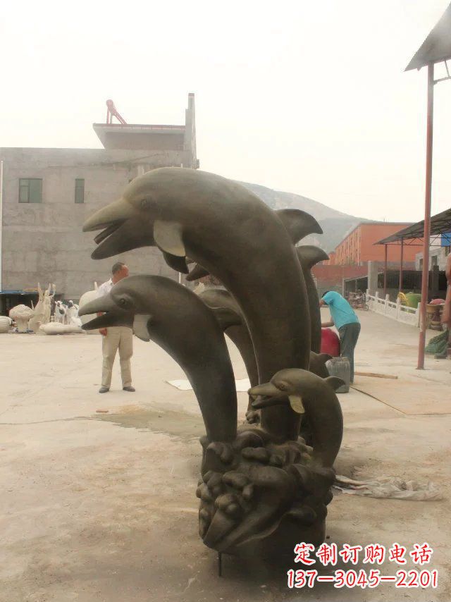 福建海豚玻璃钢雕塑,让你的空间增添生机