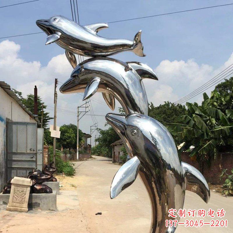 福建海豚不锈钢雕塑,让你的空间充满自然之美