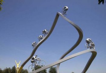 福建不锈钢极限自行车雕塑