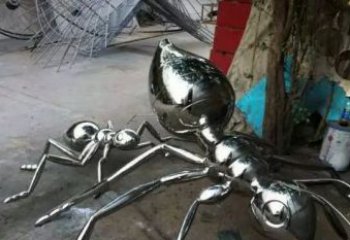 福建中领雕塑|不锈钢蚂蚁雕塑