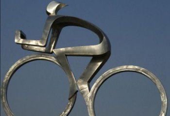 福建不锈钢骑自行车雕塑