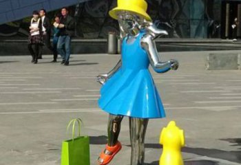 福建中领雕塑：极致的不锈钢小女孩雕塑