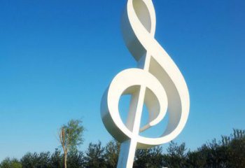 福建不锈钢音符雕塑，把音乐之美立起来
