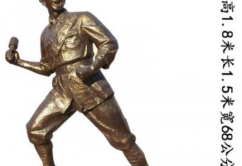 福建纪念红军革命斗争的珍贵纪念品-红军铜雕