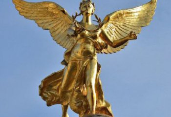福建完美雕刻的天使景观铜雕