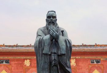 福建广场青铜孔子像铜鼎