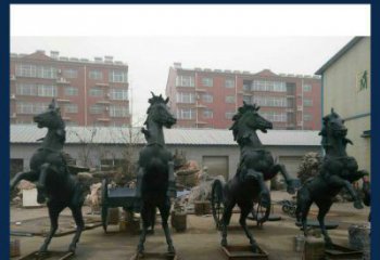 福建中领雕塑推出的优雅动物铜雕飞马，以其出色…