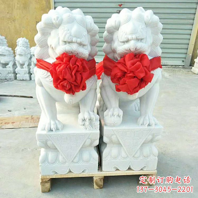 福建浓烈古典——汉白玉故宫狮子雕塑