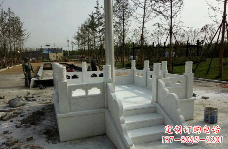 福建汉白玉国旗台石雕