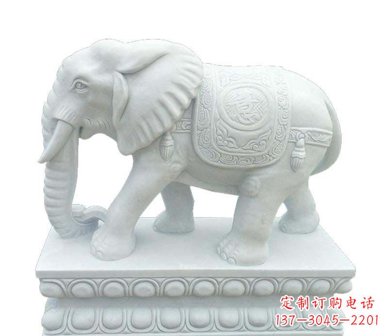 福建汉白玉吉祥大象