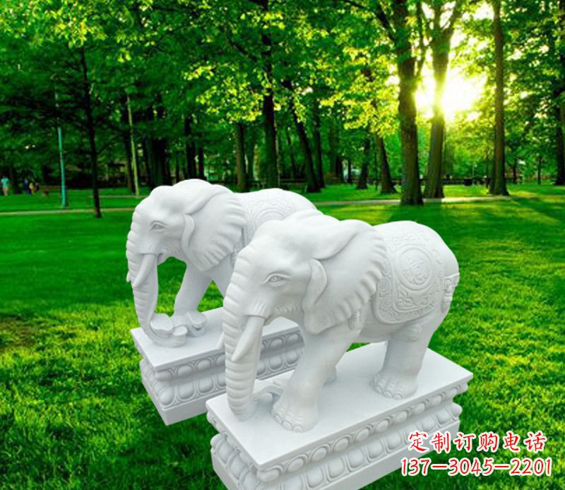 福建山水万古传统招财大象雕塑
