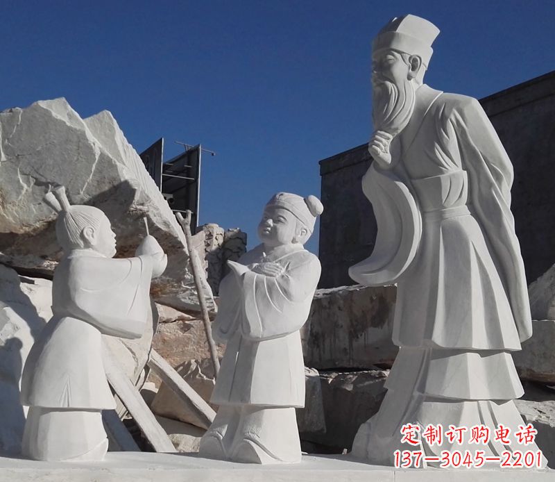 福建以孔融让梨石雕塑陪伴你的每一天