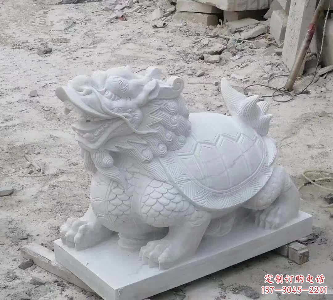 福建汉白玉精美动物雕塑